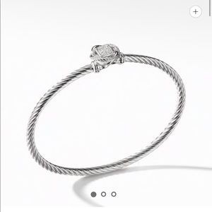 David Yurman Infinity Diamond Bracelet Sterling